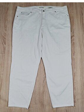 Jones New York Plus Sz 20W Cream High Rise Brushed Cotton SOHO Ankle Jeans Pants